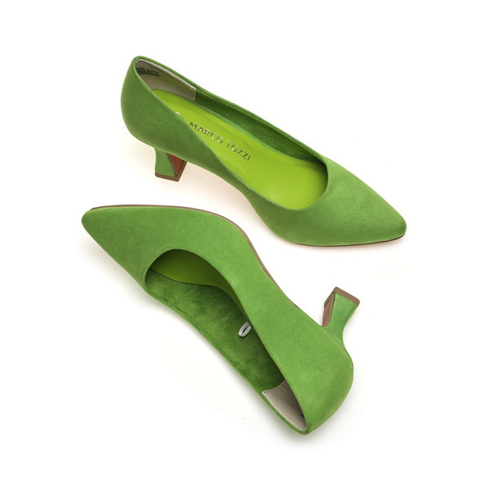 Женские туфли-лодочки MARCO TOZZI зеленые, артикул 2-22418-41-707