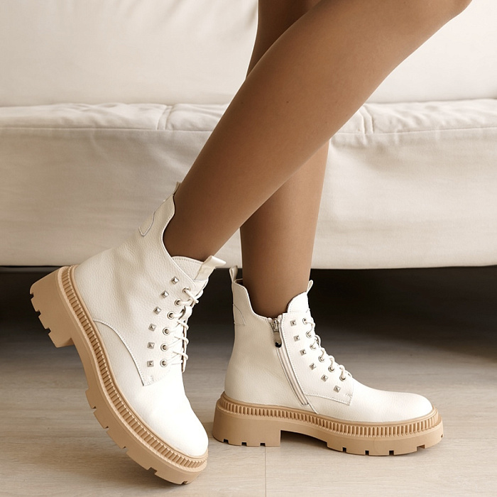 Женские ботинки basic SOFIA-ALEXANDRA белые, артикул 17E-ZH054-CT2