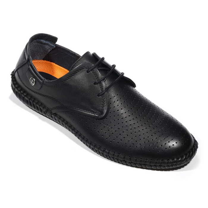 Мужские туфли BRUNO RENZONI  черные, артикул M-12546