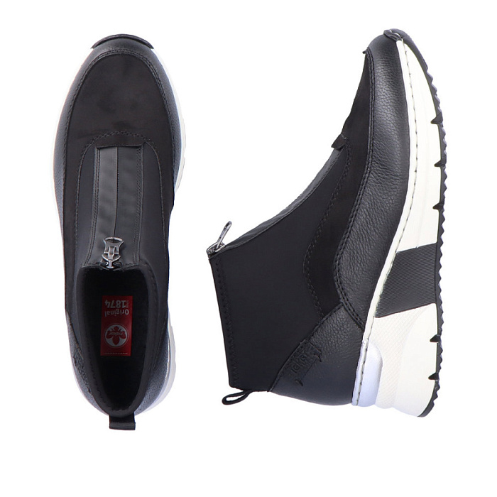 Женские ботинки basic RIEKER черные, артикул N6352-01