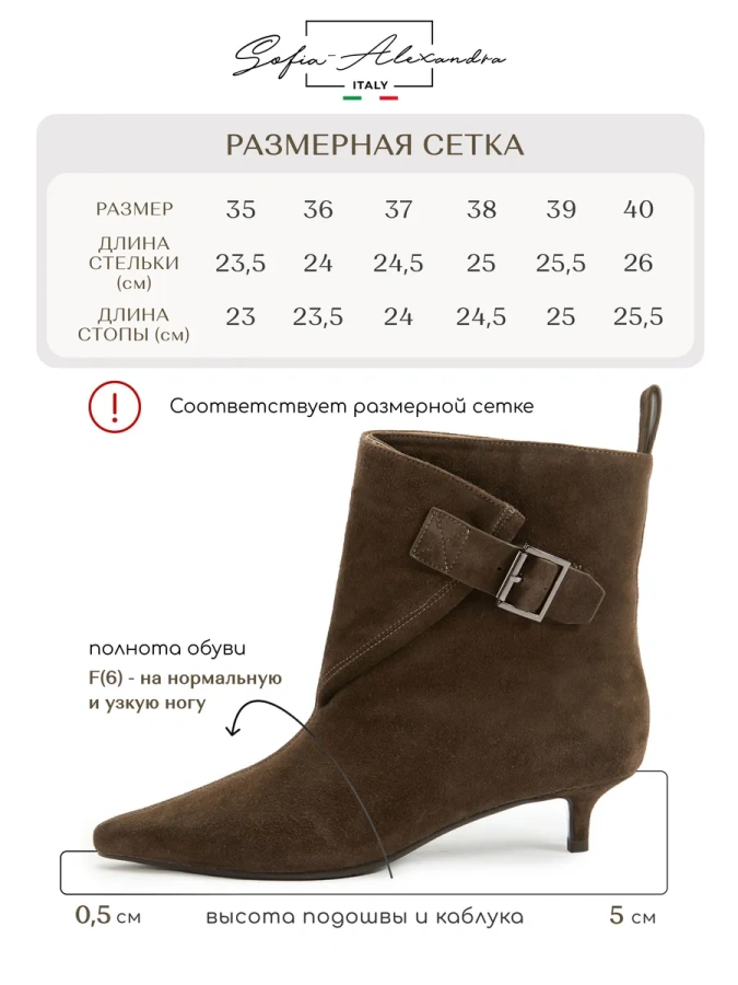 Женские полусапоги SOFIA-ALEXANDRA
