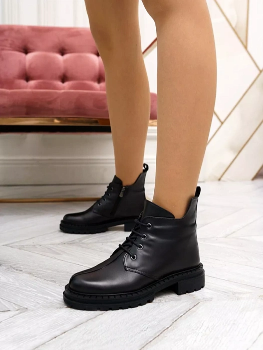 Женские ботинки basic eObuv черные, артикул 602-8943-128