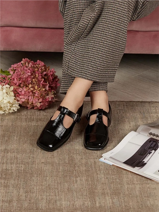 Женские туфли SOFIA-ALEXANDRA черные, артикул 38E-HF1346-25W