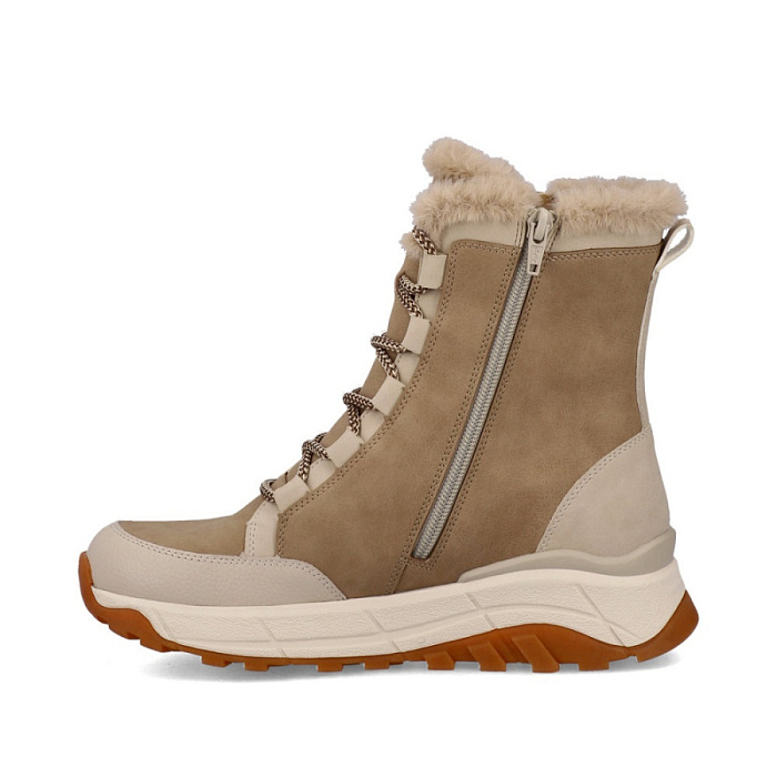 Женские ботинки basic RIEKER бежевые, артикул W0071-20