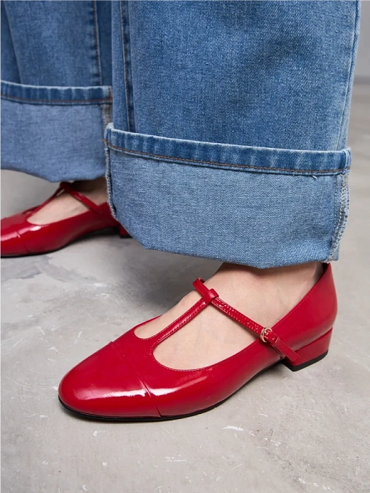 Женские туфли SOFIA-ALEXANDRA красные, артикул 38E-B133-25W