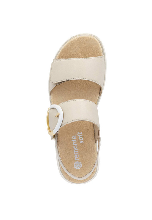 Женские сандалии REMONTE бежевые, артикул D2K50-80