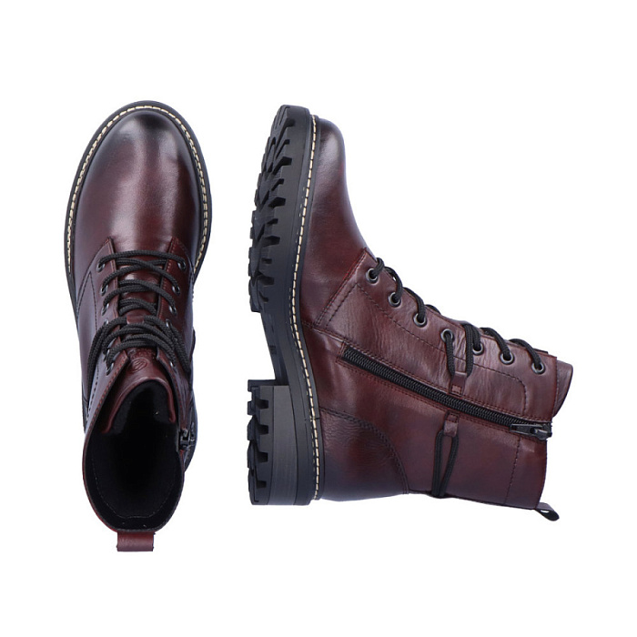 Женские ботинки basic REMONTE бордовые, артикул D0B75-35