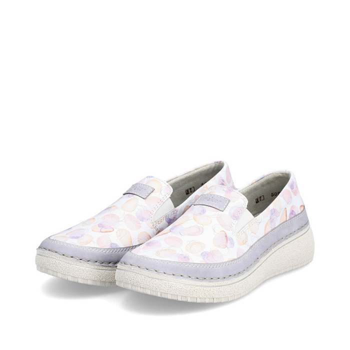 Женские слипоны RIEKER фиолетовые, артикул 50950-90