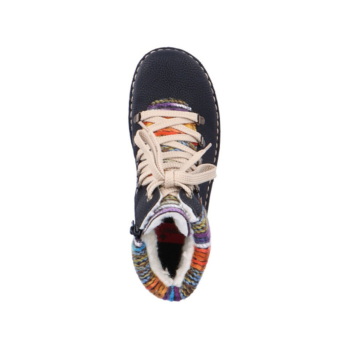 Женские ботинки basic RIEKER черные, артикул 73343-00