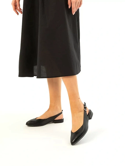 Женские слингбэки MARCO TOZZI черные, артикул 2-29408-42-001