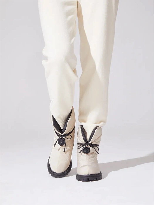 Женские дутики Donna Daniella  бежевые, артикул 32W9-4-416Z