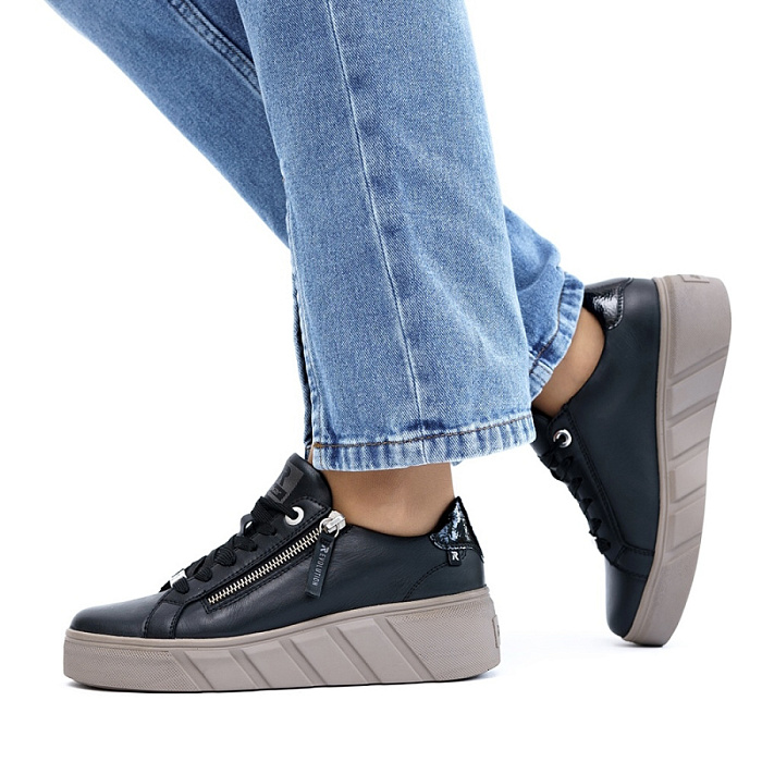 Женские кеды RIEKER черные, артикул W0504-00