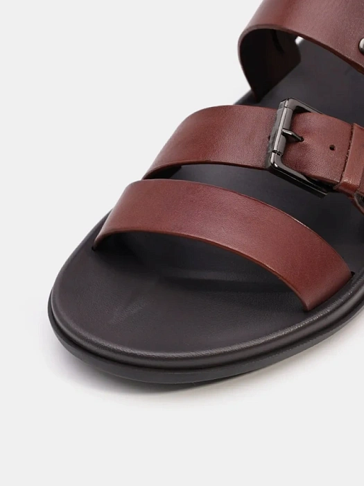 Мужские сандалии BRUNO RENZONI  коричневые, артикул TK910-13-P2