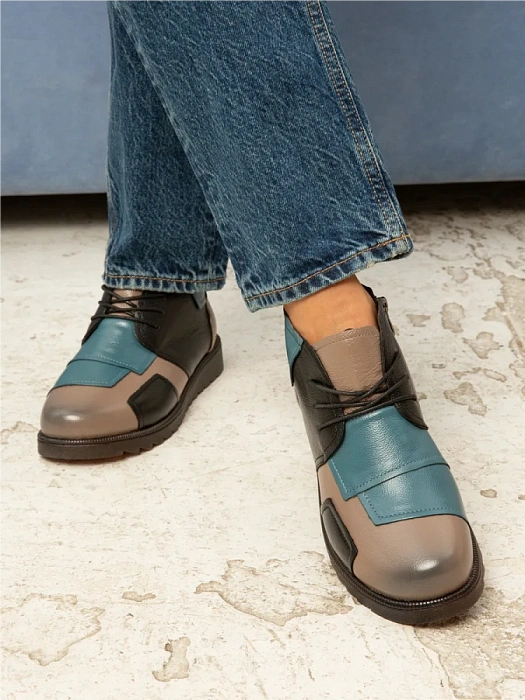 Женские ботинки eObuv голубые, артикул DB-W24-WLM3-01-3