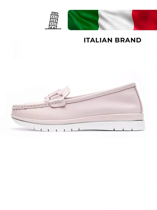 Женские мокасины Donna Daniella  розовые, артикул 53E-80593-1