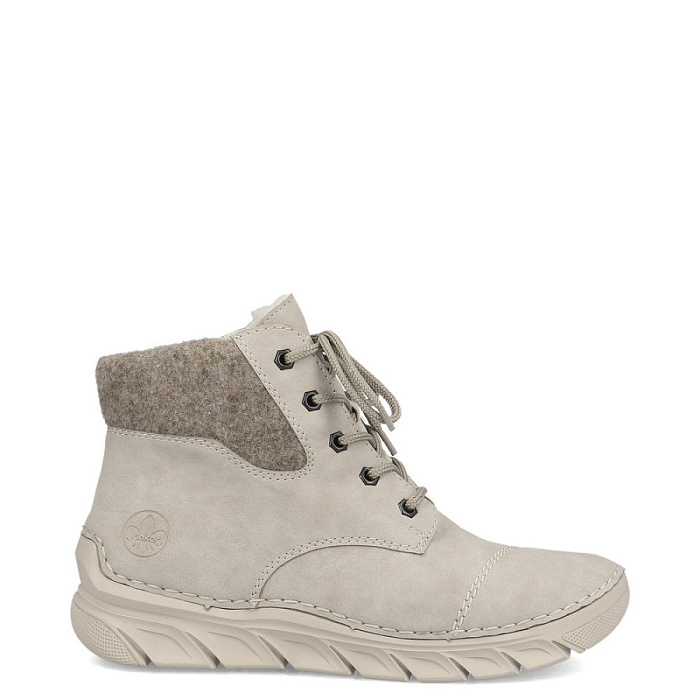 Женские ботинки basic RIEKER бежевые, артикул 55000-60