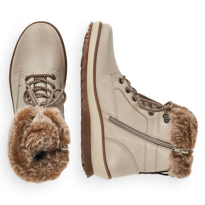 Женские ботинки basic REMONTE бежевые, артикул R8477-60