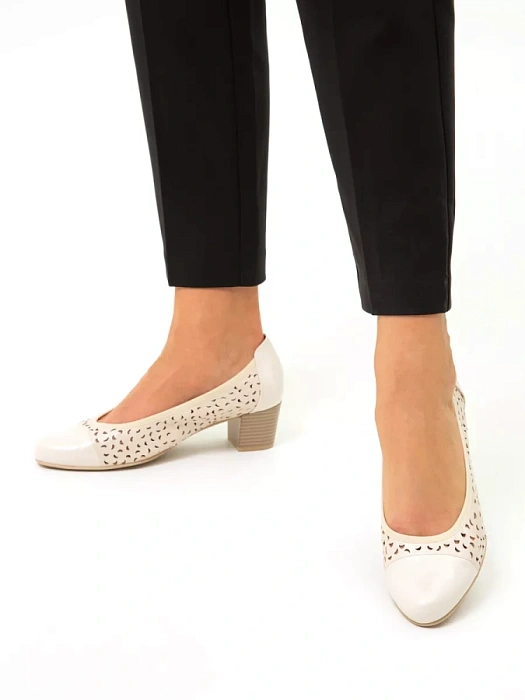 Женские туфли лодочки basic CAPRICE бежевые, артикул 9-22300-42-408