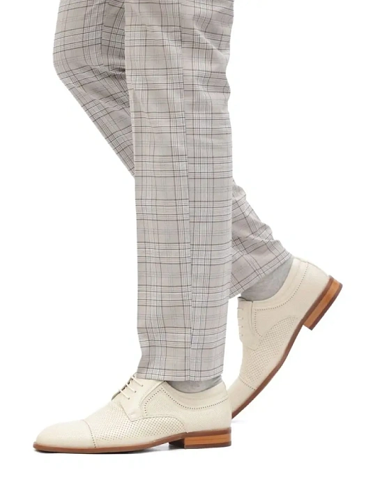 Мужские туфли basic BRUNO RENZONI  бежевые, артикул 5492B-712B