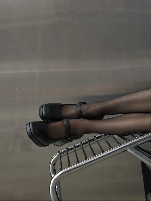 Женские мери джейн SOFIA-ALEXANDRA черные, артикул 17E-ZH518-L1081-1Y