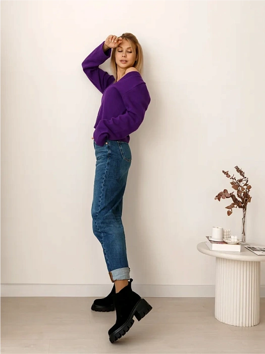 Женские ботинки SOFIA-ALEXANDRA черные, артикул 17E-ZH431-L419A