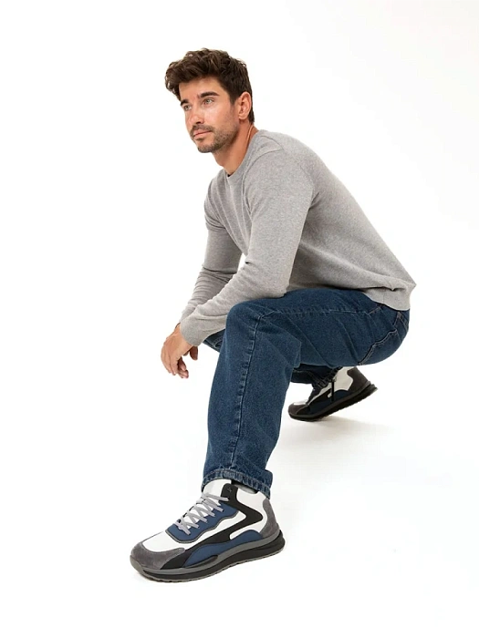 Мужские ботинки BRUNO RENZONI  серые, артикул BR19469-MN/10