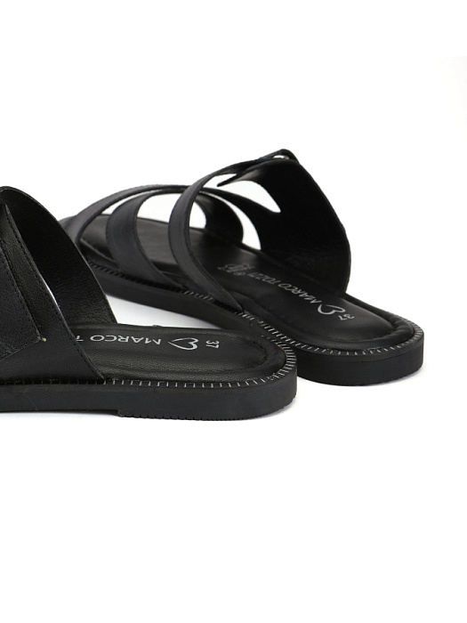 Женские шлепанцы MARCO TOZZI черные, артикул 2-27109-44-001