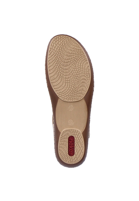 Женские сандалеты basic RIEKER бежевые, артикул 45869-60