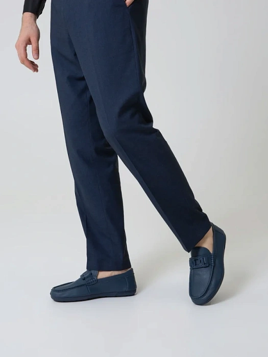 Мужские мокасины BRUNO RENZONI  синие, артикул WL2352-3