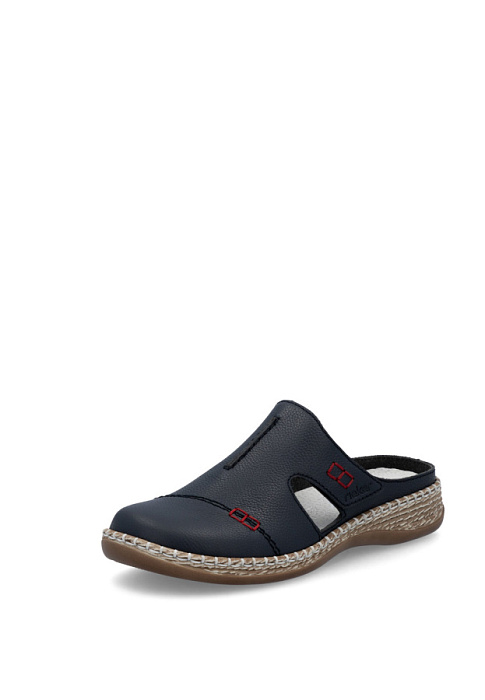 Женские сабо RIEKER синие, артикул 46462-14