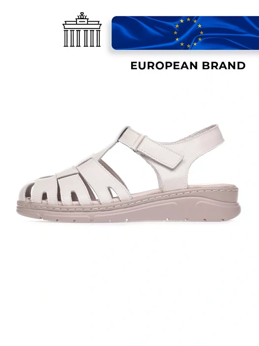 Женские сандалии eObuv бежевые, артикул 52E-LQ6127-021.EO