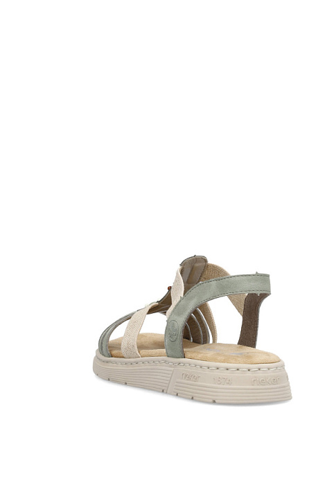 Женские сандалии RIEKER зеленые, артикул V9120-52