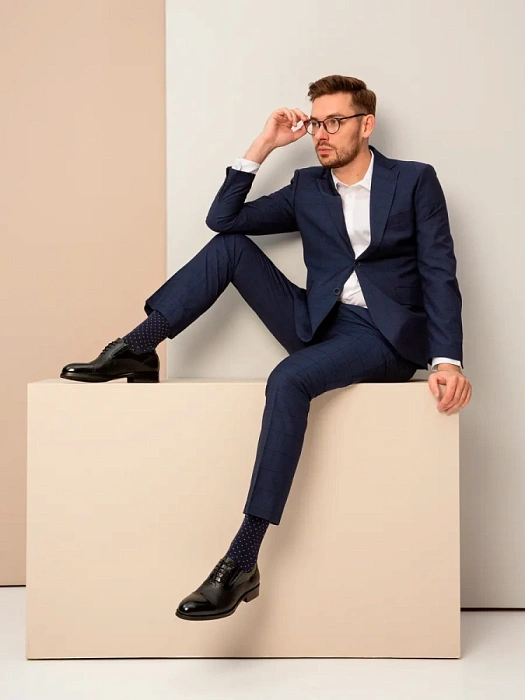 Мужские оксфорды BRUNO RENZONI  черные, артикул 5408A-910F-1