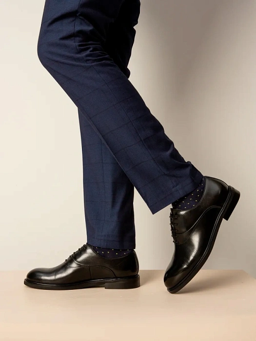 Мужские оксфорды BRUNO RENZONI  черные, артикул G288A-G32A-NP