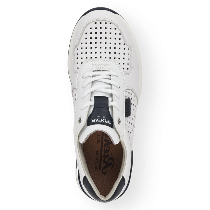Мужские кроссовки RIEKER белые, артикул 16106-80