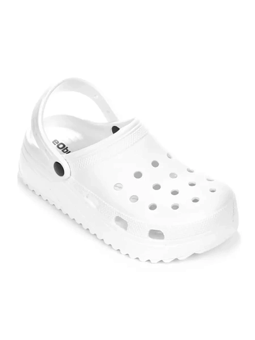 Женские сабо eObuv белые, артикул 437305/01-01EB