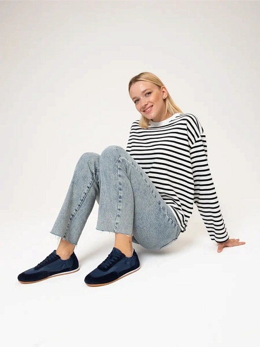 Женские кроссовки SOFIA-ALEXANDRA синие, артикул LT191-2-1-B