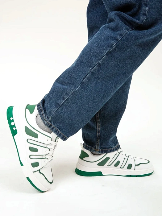 Мужские кеды BRUNO RENZONI  белые, артикул HS32096T-4