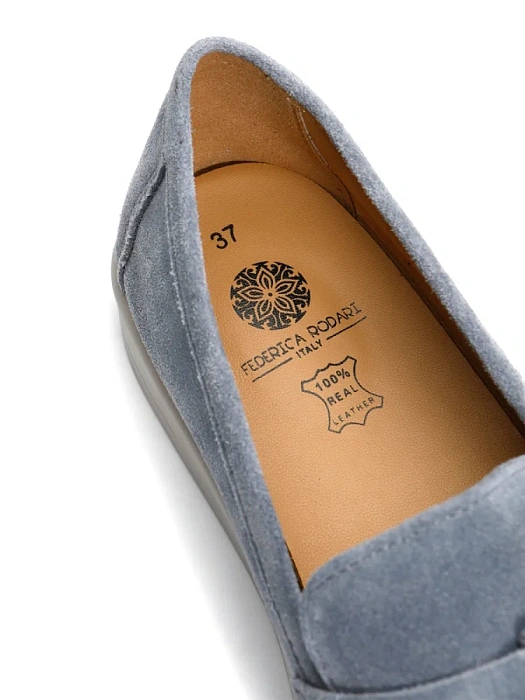 Женские туфли FEDERICA RODARI голубые, артикул 7E-3C3197-1629