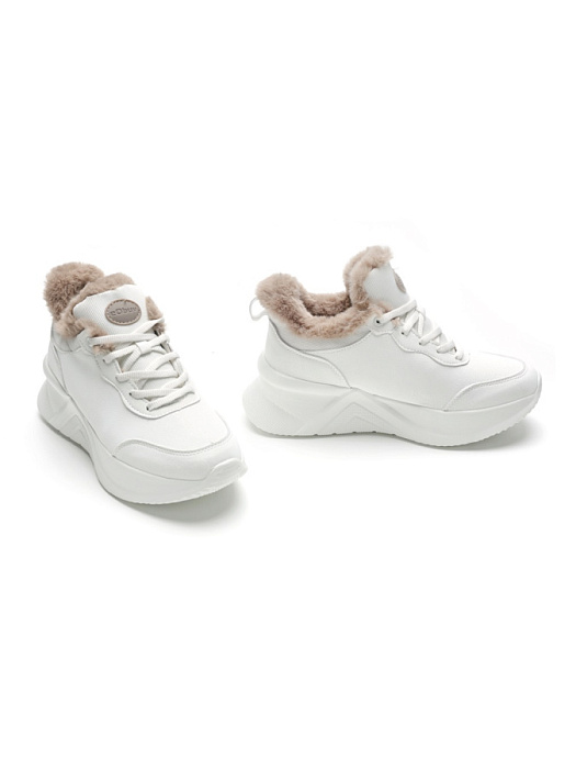 Женские кроссовки eObuv белые, артикул 148505/21-01EB