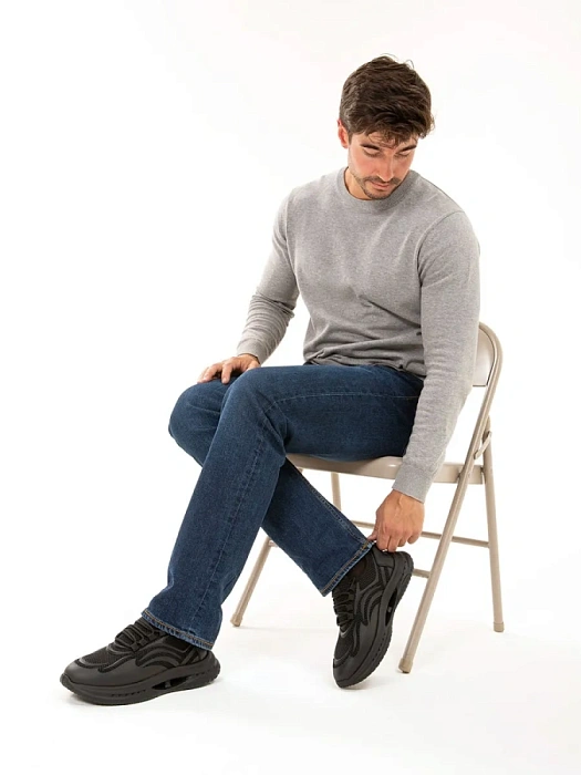 Мужские кроссовки BRUNO RENZONI  черные, артикул RH6600A