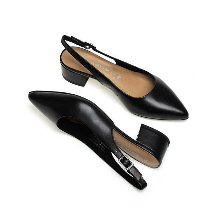 Женские слингбэки TAMARIS черные, артикул 1-29500-42-003