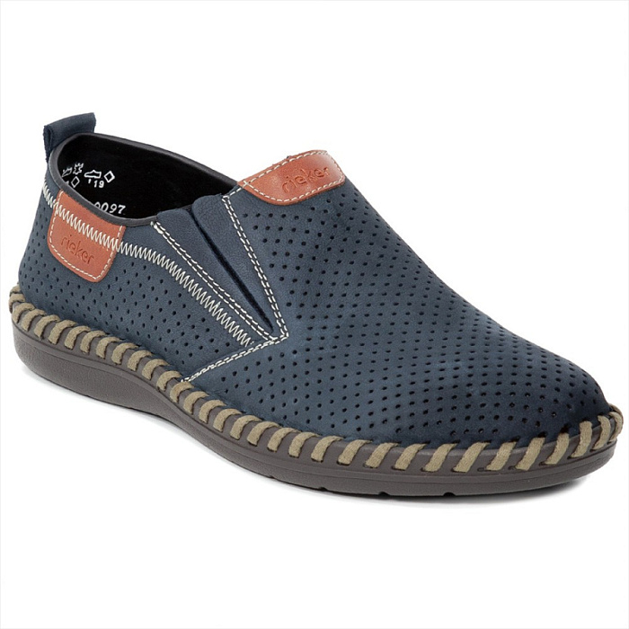 Мужские туфли basic RIEKER синие, артикул B2465-14