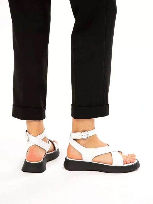 Женские босоножки  eObuv белые, артикул EO-G-120-24-2