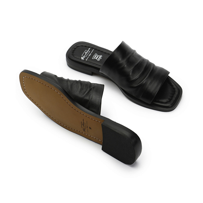 Женские шлепанцы SOFIA-ALEXANDRA черные, артикул 38E-HF1221-6100L1