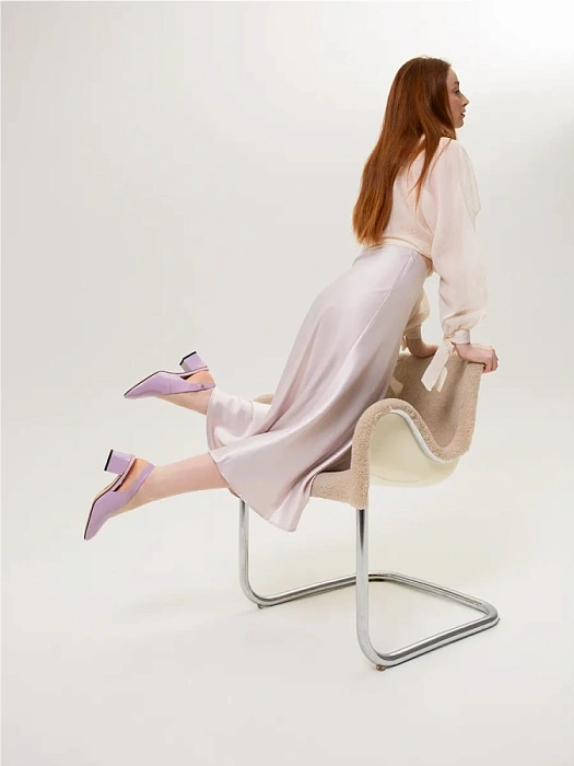 Женские слингбэки FEDERICA RODARI фиолетовые, артикул 7E-3H057-911-M24