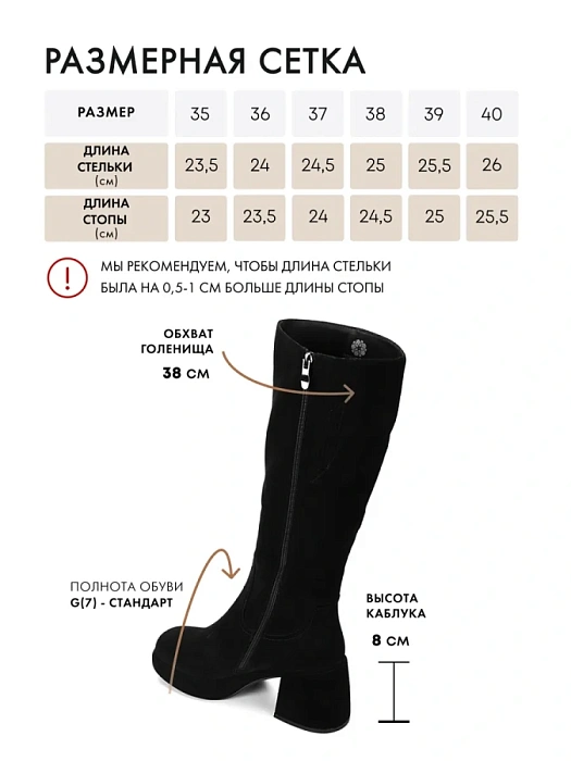 Женские сапоги basic FEDERICA RODARI черные, артикул 7E-3C548-845