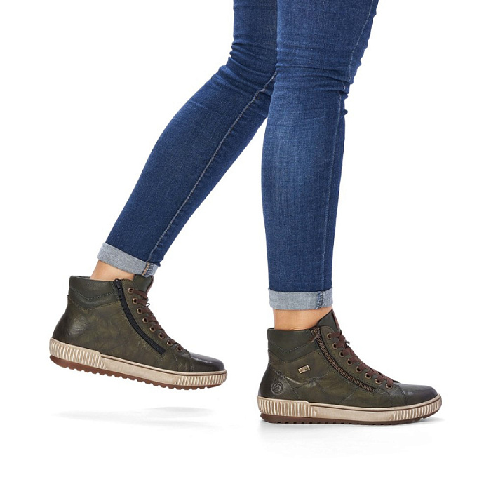 Женские ботинки basic REMONTE коричневые, артикул D0772-52