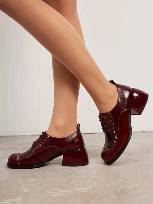 Женские туфли SOFIA-ALEXANDRA бордовые, артикул 4E-5594-901-25W