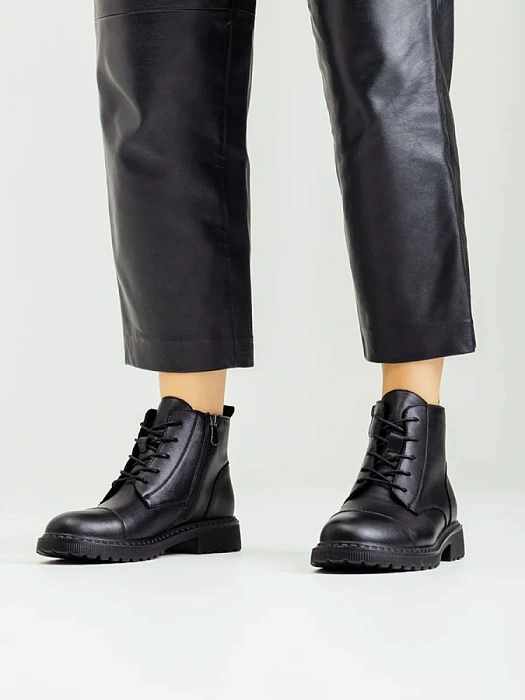 Женские ботинки eObuv черные, артикул 50E-10513-21